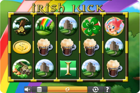 Irish Luck slot game review showing Eyecon Celtic graphics