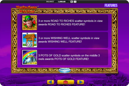 Rainbow Riches bonus features and special mechanics overview
